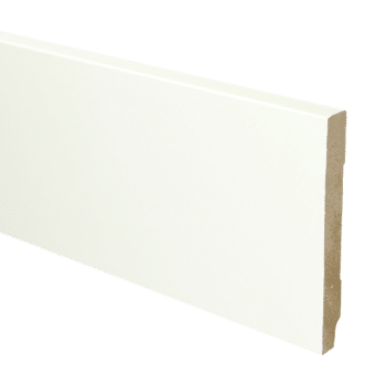 Vloerenwinkel Voorgelakt RAL9016 MDF plint 120x15 Recht Voorgelakt RAL9016