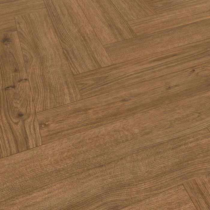 Vloerenwinkel Laminaat visgraat Bruin Eiken VWVL3163274
