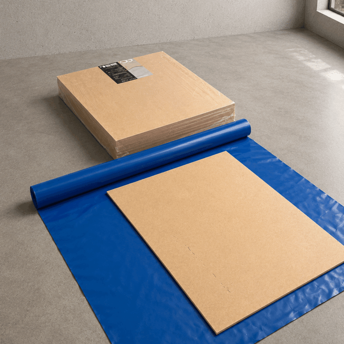 Bruine platen 10mm (10db) + vochtscherm OV001