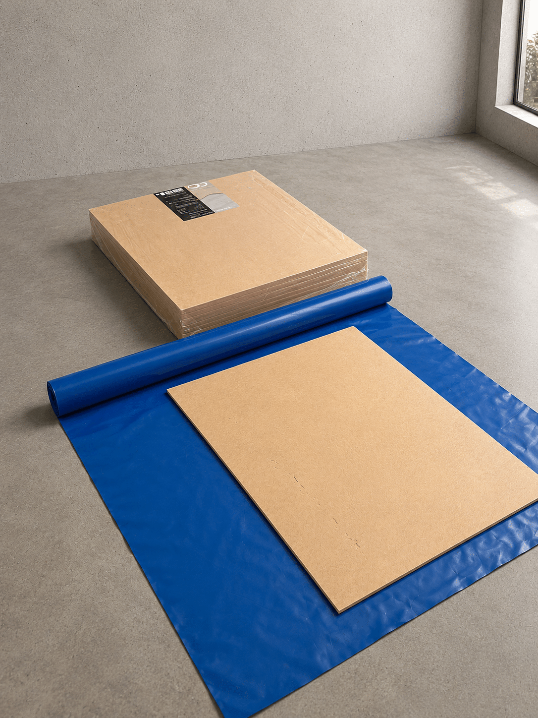 Bruine platen 10mm (10db) + vochtscherm OV001