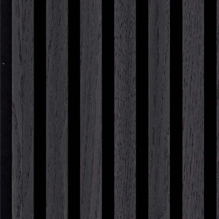 Akoestisch wandpaneel 260x52,6 cm Zwart Eiken 2614557911