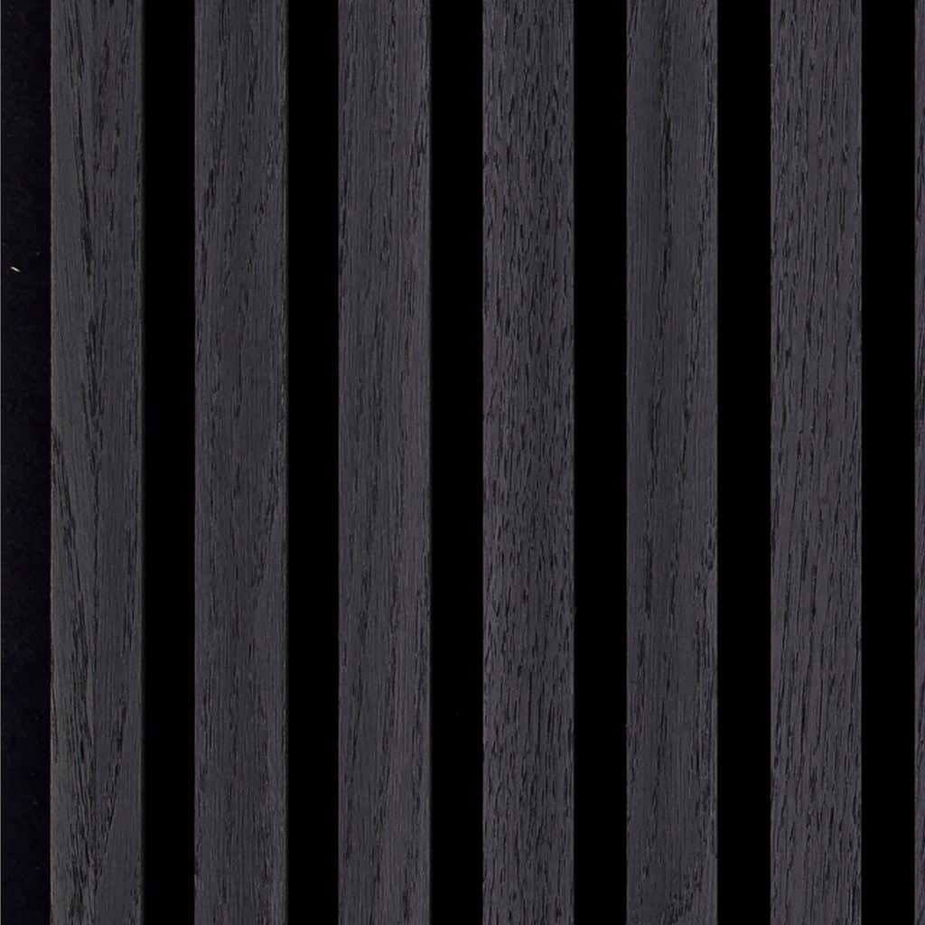 Akoestisch wandpaneel 260x52,6 cm Zwart Eiken 2614557911